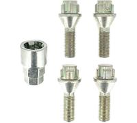 Restagraf - Jeu de 4 Vis de Roue Antivol - Embase Conique - Bloc Jante Acier & Alu - M12-1.50 X 23 mm - Réf. 188603