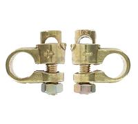 Restagraf - Jeu de Cosse de Batterie à Simple Serrage - Borne Positive & Négative - Compatible Véhicules Legers Essence - Connexion Fiable pour Fils de 35 mm² - Réf. 6950 - Sachet de 2