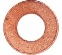 Restagraf - Joint de Vidange Cuivre Plat - Diam. 10,2 x 21 x 1,5 mm - Compatible avec un Grand Nombre de Véhicules et de Moteurs - Réf. 7376 - Sachet de 10