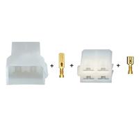 Restagraf - Kit Connecteur Cosses & Boitiers 4 Voies - Série 6,35 - Pour Fil 2,6 à 6 mm² - Ensemble Complet pour Câblage Automobile - Réf. 225115