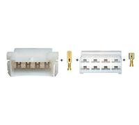 Restagraf - Kit Connecteur Cosses & Boitiers 8 Voies - Série 6,35 - Pour Fil 1 à 2,5 mm² - Ensemble Complet pour Câblage Automobile - Réf. 225118