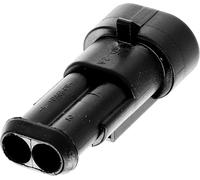 Restagraf - Kit Connecteur Étanche 2 Voies 0,75 à 1,5 mm², Série 1,5 - 1 Boîtier Mâle + 1 Boîtier Femelle + 1 Cosse Mâle + 1 Cosse Femelle - Réf. 225025 - Blister de 12