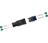 Restagraf - Kit Connecteur Étanche Cosses & Boitiers 2 Voies - Série 2,8 - Pour Fil 1 à 2,5 mm² - Ensemble Complet pour Câblage Automobile - Réf. 225128