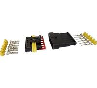 Restagraf - Kit Connecteur Étanche Cosses & Boitiers 6 Voies - Série 1,5 - Pour Fil 0,75 à 1,5 mm² - Ensemble Complet pour Câblage Automobile - Réf. 225029