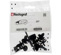 Restagraf - Kit de Fixations pour Aile Avant 207 Toutes Versions (03/2006 à 12/2012) - Kit Complet pour Réparation ou Remplacement - Réf. 604000B