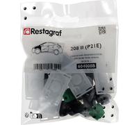 Restagraf - Kit de Fixations pour Aile Avant 208 (P21E) Avec Élargisseurs (06/2019 à Aujourd'hui) - Kit Complet pour Réparation ou Remplacement - Réf. 604008B