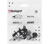 Restagraf - Kit de Fixations pour Aile Avant 308 (T9) (10/2013 à 12/2021) - Kit Complet pour Réparation ou Remplacement - Réf. 604016B