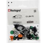 Restagraf - Kit de Fixations pour Aile Avant C3 (B618) (Phase 2) (09/2020 à Aujourd'hui) - Kit Complet pour Réparation ou Remplacement - Réf. 605002B