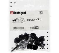 Restagraf - Kit de Fixations pour Aile Avant FIESTA VII (CE1) (06/2017 à Aujourd'hui) - Kit Complet pour Réparation ou Remplacement - Réf. 615010B