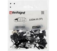 Restagraf - Kit de Fixations pour Aile Avant LEON III (5F) (05/2013 à 06/2020) - Kit Complet pour Réparation ou Remplacement - Réf. 609007B