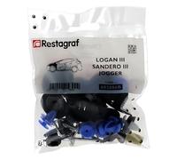 Restagraf - Kit de Fixations pour Aile Avant LOGAN III, SANDERO III, JOGGER (11/2020 à Aujourd'hui) - Réf. 602006B - Sachet de 29 Pièces