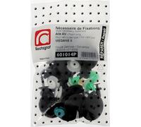 Restagraf - Kit de Fixations pour Aile Avant MEGANE II Cabriolet (Phase 1-2) (09/2003 à 01/2009) - Kit Complet pour Réparation ou Remplacement - Réf. 601014P