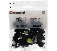Restagraf - Kit de Fixations pour Aile Avant MICRA (K14FR) Toutes Versions (02/2017 à 06/2023) - Kit Complet pour Réparation ou Remplacement - Réf. 603007B