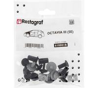 Restagraf - Kit de Fixations pour Aile Avant OCTAVIA III (5E) (03/2013 à 01/2020) - Kit Complet pour Réparation ou Remplacement - Réf. 610001B