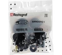 Restagraf - Kit de Fixations pour Aile Avant SANDERO I (06/2008 à 12/2012) - Kit Complet pour Réparation ou Remplacement - Réf. 602004B