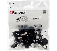 Restagraf - Kit de Fixations pour Aile Avant YARIS III (07/2011 à 07/2014) - Kit Complet pour Réparation ou Remplacement - Réf. 621001B