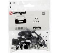 Restagraf - Kit de Fixations pour Bouclier Arrière C3 (A8) (04/2002 à 09/2005), C3 II (A31) (09/2005 à 12/2010) - Kit Complet pour Réparation ou Remplacement - Réf. 605001H