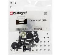 Restagraf - Kit de Fixations pour Bouclier Arrière C4 PICASSO (B58) Toutes verions (10/2006 à 06/2013) - Kit Complet pour Réparation ou Remplacement - Réf. 605013H
