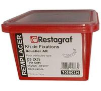 Restagraf - Kit de Fixations pour Bouclier Arrière C5 (X7) Tous Modèles Sans Canule (04/2008 à 06/2017) - Kit Complet pour Réparation ou Remplacement - Réf. 705002H