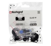 Restagraf - Kit de Fixations pour Bouclier Arrière CLIO IV Berline (Phase 1-2) (10/2012 à 09/2020) - Kit Complet pour Réparation ou Remplacement - Réf. 601002H