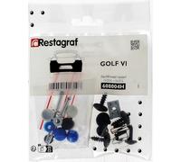 Restagraf - Kit de Fixations pour Bouclier Arrière Golf VI Toutes Versions (10/2008 à 06/2013) - Kit Complet pour Réparation ou Remplacement - Réf. 608004H