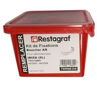 Restagraf - Kit de Fixations pour Bouclier Arrière IBIZA (6L) Tous Modèles (03/2002 à 06/2008) - Kit Complet pour Réparation ou Remplacement - Réf. 709001H