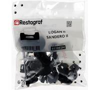 Restagraf - Kit de Fixations pour Bouclier Arrière LOGAN berline II (01/2013 à 10/2020), SANDERO II (01/2013 à 10/2020) - Kit Complet pour Réparation ou Remplacement - Réf. 602002H