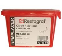 Restagraf - Kit de Fixations pour Bouclier Arrière MEGANE III Berline Phase 1-2-3 (11/2008 à 12/2015) - Kit Complet pour Réparation ou Remplacement - Réf. 701004H