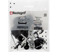 Restagraf - Kit de Fixations pour Bouclier Arrière TRAFIC III (06/2014 à Aujourd'hui), NV 300 (09/2016 à Aujourd'hui), VIVARO B (09/2014 à Aujourd'hui), TALENTO (06/2016 à 02/2022) - Réf. 601014H