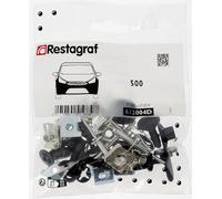 Restagraf - Kit de Fixations pour Bouclier Avant 500 (Phase 1) (07/2007 à 07/2015) - Kit Complet pour Réparation ou Remplacement - Réf. 612004D