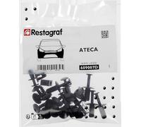 Restagraf - Kit de Fixations pour Bouclier Avant ATECA (Phase 1) (04/2016 à 08/2020) - Kit Complet pour Réparation ou Remplacement - Réf. 609007D