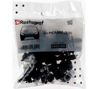 Restagraf - Kit de Fixations pour Bouclier Avant C4 PICASSO (B58) Toutes Versions (10/2006 à 06/2013) - Kit Complet pour Réparation ou Remplacement - Réf. 605010D