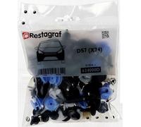 Restagraf - Kit de Fixations pour Bouclier Avant DS7 (01/2018 à Aujourd'hui) - Kit Complet pour Réparation ou Remplacement - Réf. 624000D