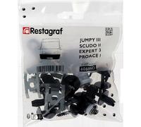 Restagraf - Kit de Fixations pour Bouclier Avant EXPERT 3, JUMPY III, SCUDO II, PROACE I (01/2007 à 09/2016) - Kit Complet pour Réparation ou Remplacement - Réf. 606006D