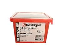 Restagraf - Kit de Fixations pour Bouclier Avant Fiesta (CCN) Tous Modèles (11/2012 à 06/2017) - Kit Complet pour Réparation ou Remplacement - Réf. 715003D