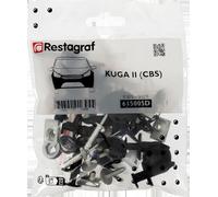Restagraf - Kit de Fixations pour Bouclier Avant KUGA (CBS) (Phase 1) (01/2013 à 09/2016) - Kit Complet pour Réparation ou Remplacement - Réf. 615005D