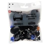 Restagraf - Kit de Fixations pour Bouclier Avant LOGAN III, SANDERO III, JOGGER (11/2020 à Aujourd'hui) - Réf. 602001D - Sachet de 64 Pièces