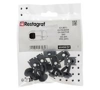 Restagraf - Kit de Fixations pour Carénage Sous Moteur C3 (A51), C3 PICASSO, C4 CACTUS, DS3, 208 (A9), 2008 (A94) - Réf. 604002V - Sachet de 14 Pièces