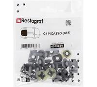 Restagraf - Kit de Fixations pour Carénage Sous Moteur C4 PICASSO (B58) (10/2006 à 06/2013) - Kit Complet pour Réparation ou Remplacement - Réf. 605003V