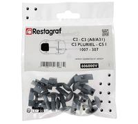 Restagraf - Kit de Fixations pour Aile Avant A3 (8L) Toutes Versions (09/1996 à 06/2003) - Réf. 607000B - Sachet de 14 Pièces
