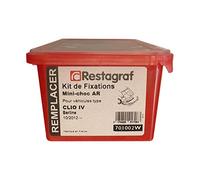 Restagraf - Kit de Fixations pour Mini-choc Arrière CLIO IV Berline Phase 1-2 (10/2012 à Aujourd'hui) - Kit Complet pour Réparation ou Remplacement - Réf. 701002W
