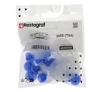 Restagraf - Kit de Fixations pour Moulures de Bas de Caisse 3008 (04/2009 à 10/2016) - Kit Complet pour Réparation ou Remplacement - Réf. 604000X
