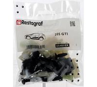 Restagraf - Kit de Fixations pour Moulures Latérales 205 GTI Toutes Versions (03/1984 à 01/1994) - Kit Complet pour Réparation ou Remplacement - Réf. 604010X