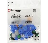 Restagraf - Kit de Fixations pour Moulures Latérales DS7 (01/2018 à Aujourd'hui) - Kit Complet pour Réparation ou Remplacement - Réf. 624000X