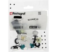 Restagraf - Kit de Fixations pour Pare-Brise SCENIC III (04/2009 à 09/2016) - Kit Complet pour Réparation ou Remplacement - Réf. 601003Y