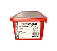 Restagraf - Kit de Fixations pour Porte 500 Phase 1 (07/2007 à 07/2015) - Kit Complet pour Réparation ou Remplacement - Réf. 712001A