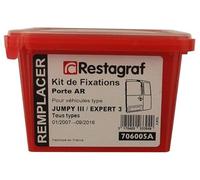 Restagraf - Kit de Fixations pour Porte Arrière JUMPY III, EXPERT 3, PROACE I Tous Modèles (01/2007 à 09/2016) - Kit Complet pour Réparation ou Remplacement - Réf. 706005A