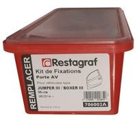 Restagraf - Kit de Fixations pour Porte Avant Boxer III, Jumper III Mi-Vie (06/2014 à Aujourd'hui) - Kit Complet pour Réparation ou Remplacement - Réf. 706002A