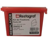 Restagraf - Kit de Fixations pour Porte Avant TRAFIC II Tous Modèles (05/2001 à 05/2014) - Kit Complet pour Réparation ou Remplacement - Réf. 701024A