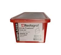 Restagraf - Kit de Fixations pour Porte Avant TRAFIC III Tous Modèles (06/2014 à Aujourd'hui) - Réf. 701018A - Boîte de 62 Pièces
